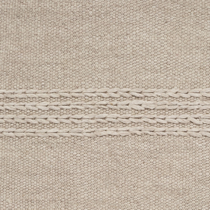 7' x 9' Wool Natural Rectangle Area Rug