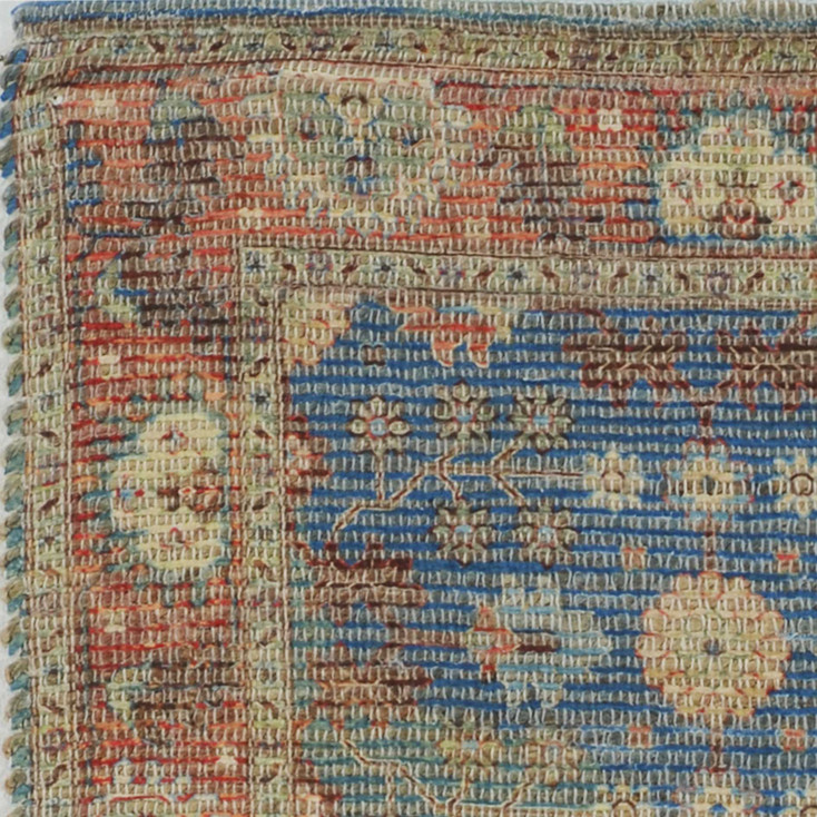 7' x 9' Jute Blue or Red Area Rug