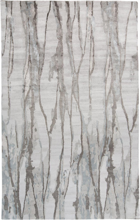 8' x 10' Taupe Ivory and Gray Abstract Tufted Handmade Area Rug