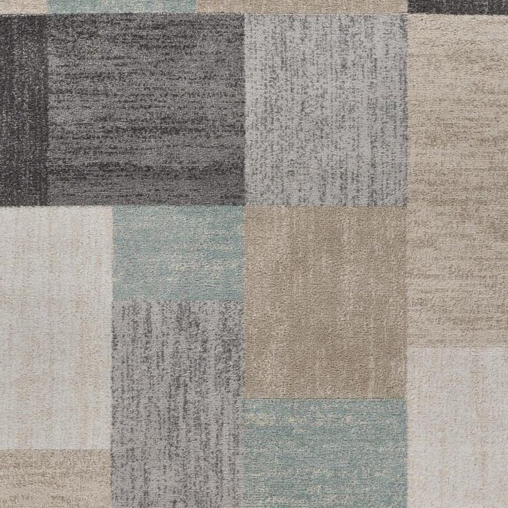 8' x 10' Gray & Brown Dhurrie Area Rug