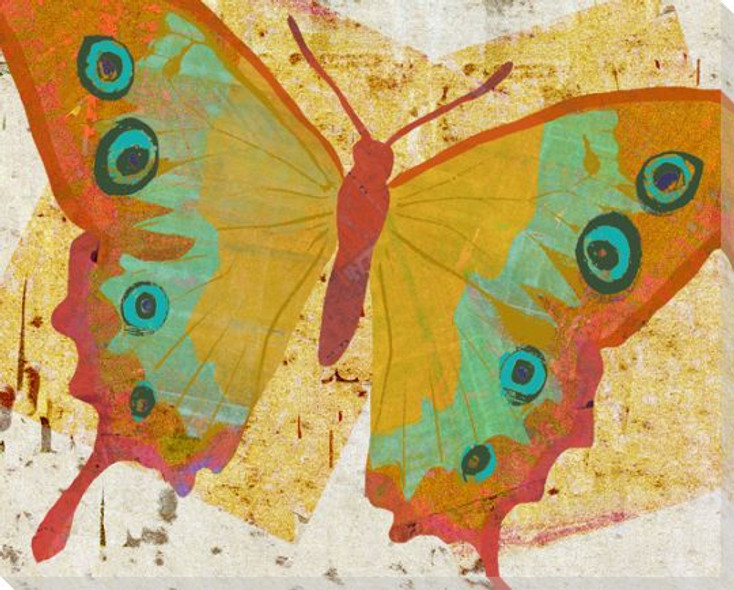 Paper Butterfly Four Wrapped Canvas Giclee Print Wall Art