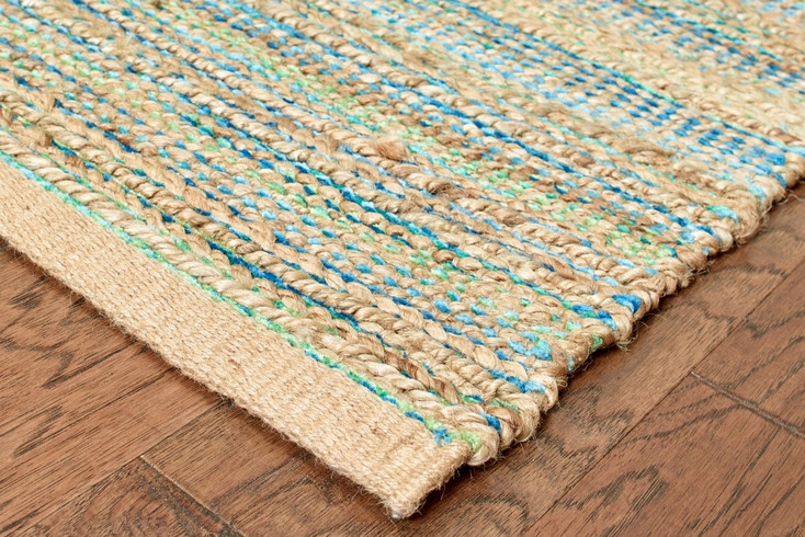 8' x 10' Multitoned Braided Jute Area Rug