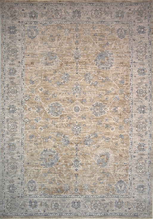 8' x 10' Gold Southwestern Power Loom Stain Resistant Area Rug
