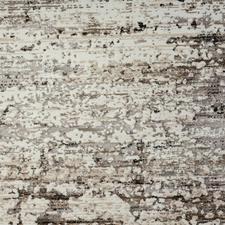 8' x 10' Beige Abstract Distressed Area Rug