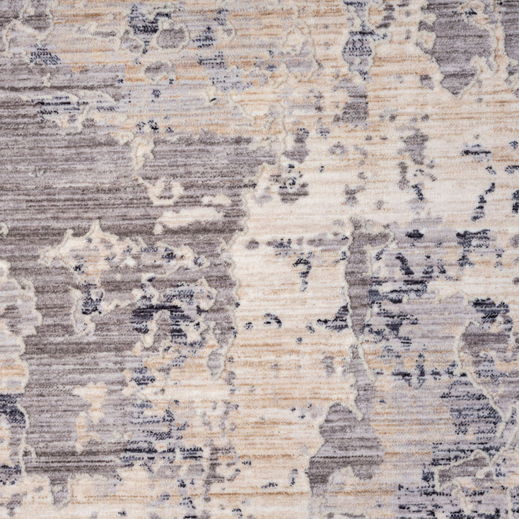 8' x 10' Gray Abstract Area Rug