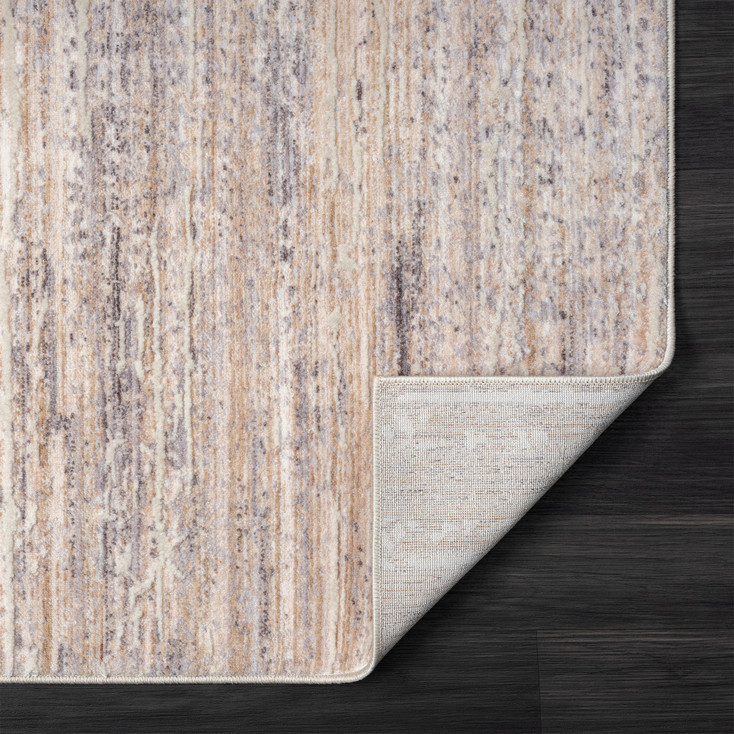 8' x 10' Gray Abstract Polyester Rectangle Area Rug