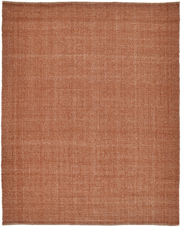 8' x 10' Orange Hand Woven Area Rug
