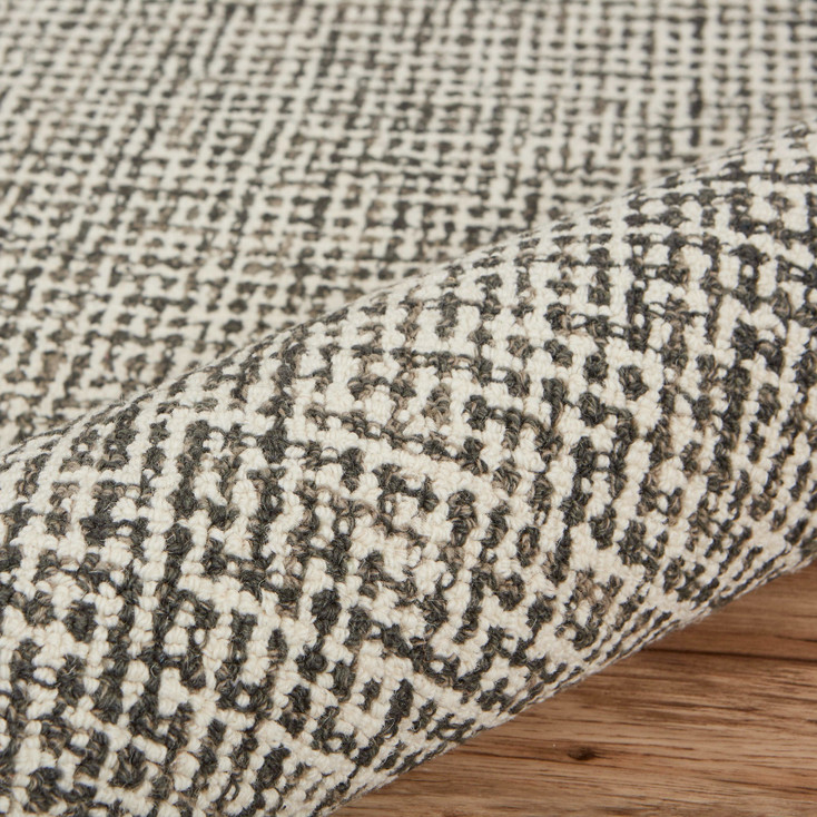 8' x 10' Gray Wool Dhurrie Handmade Area Rug