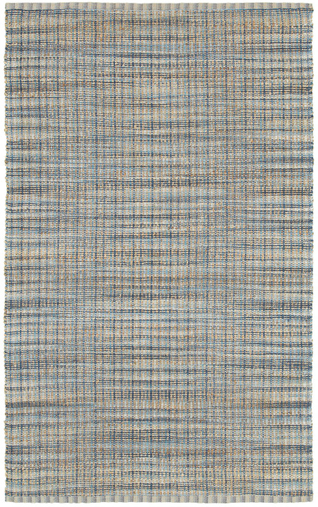 8' x 10' Blue Dhurrie Hand Woven Area Rug