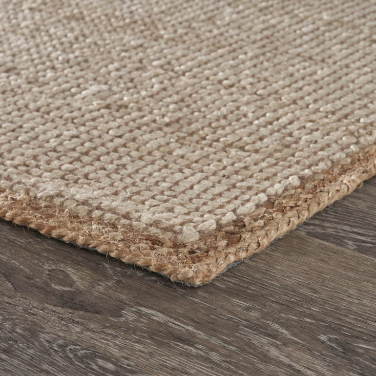 8' x 10' Tan Hand Loomed Rectangle Area Rug