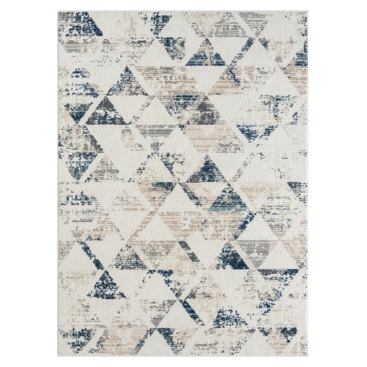 8' x 10' Ivory Geometric Area Rug