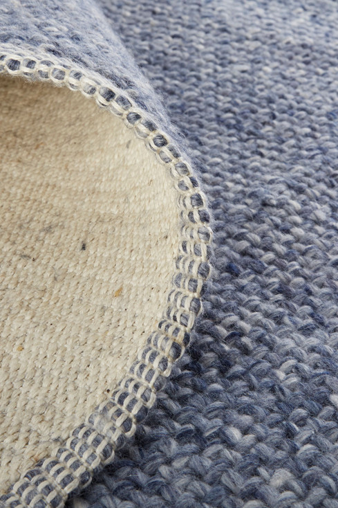 8' x 10' Blue Hand Woven Area Rug