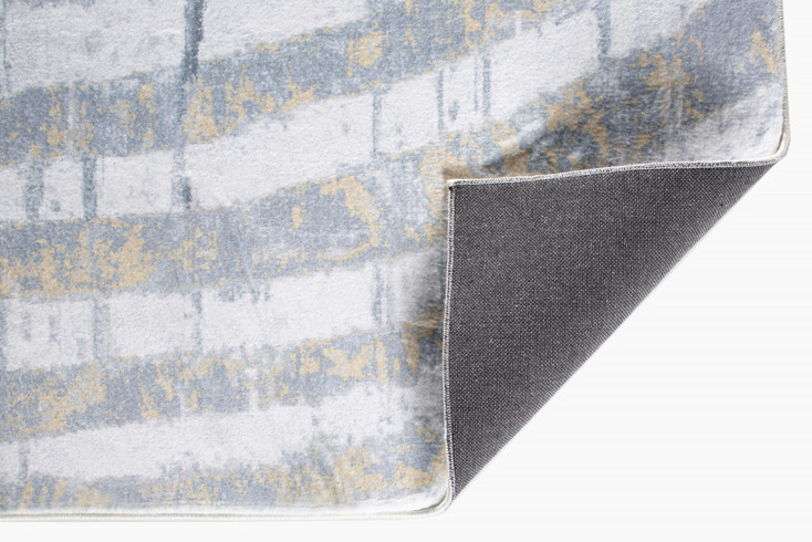 8' x 10' Gray Abstract Dhurrie Area Rug