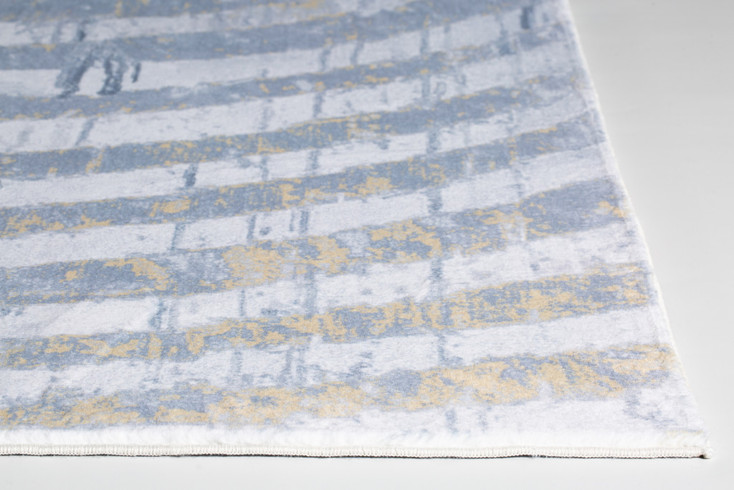 8' x 10' Gray Abstract Dhurrie Area Rug