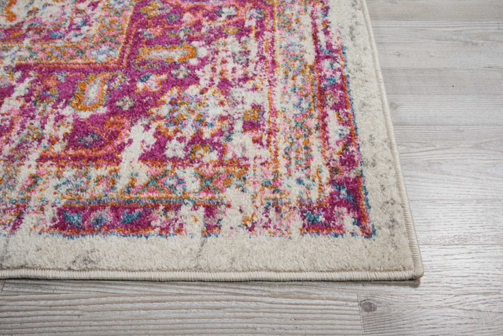 8' x 10' Fuchsia Power Loom Area Rug