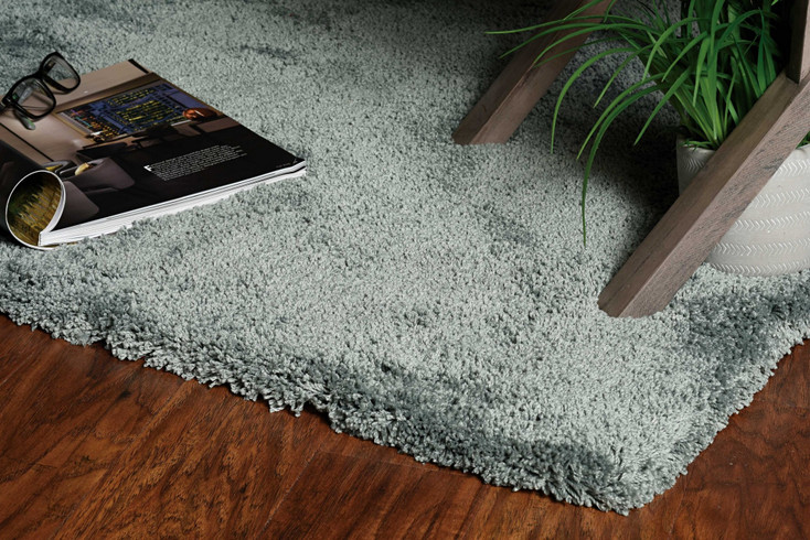 8' x 11' Slate Blue Indoor Shag Rug