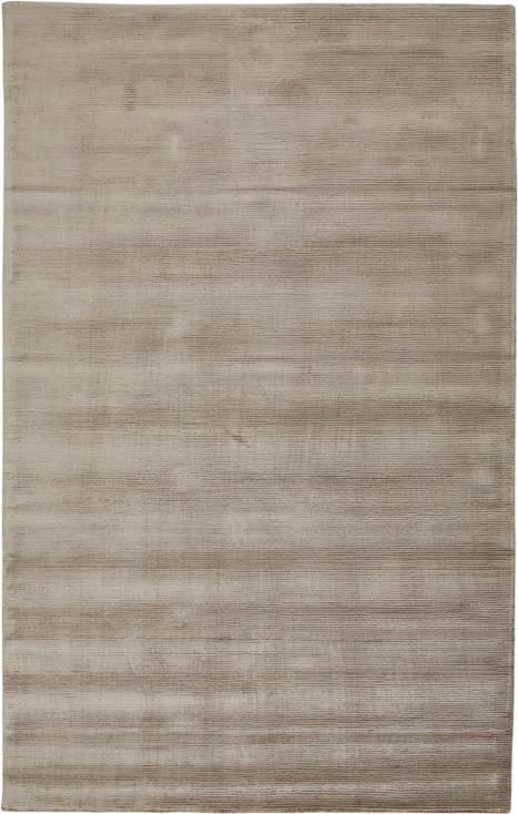 8' x 11' Tan Ivory & Taupe Hand Woven Area Rug