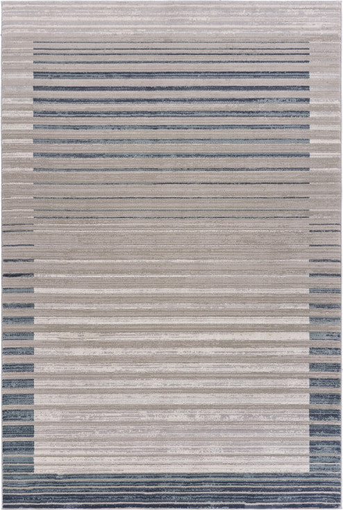 8' x 11' Cream Abstract Polyester Area Rug