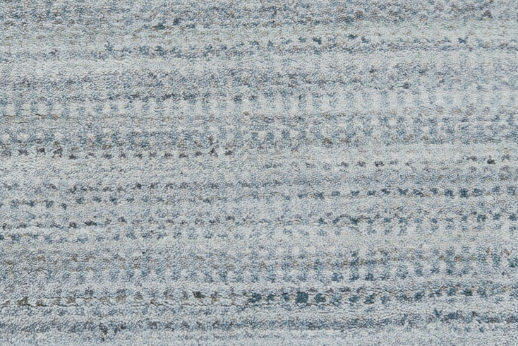8' x 11' Blue and Gray Ombre Hand Woven Area Rug