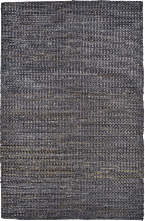 8' x 11' Brown Blue and Taupe Hand Woven Area Rug