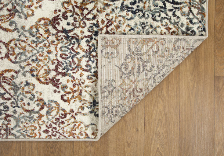 8' x 11' Ivory Oriental Dhurrie Area Rug