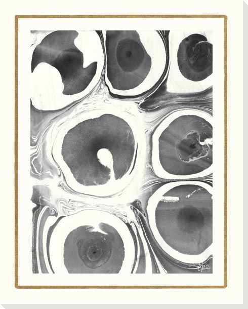 B & W Form II Wrapped Canvas Giclee Art Print Wall Art
