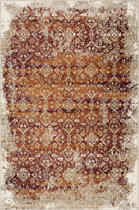 8' x 11' Rust Oriental Dhurrie Area Rug