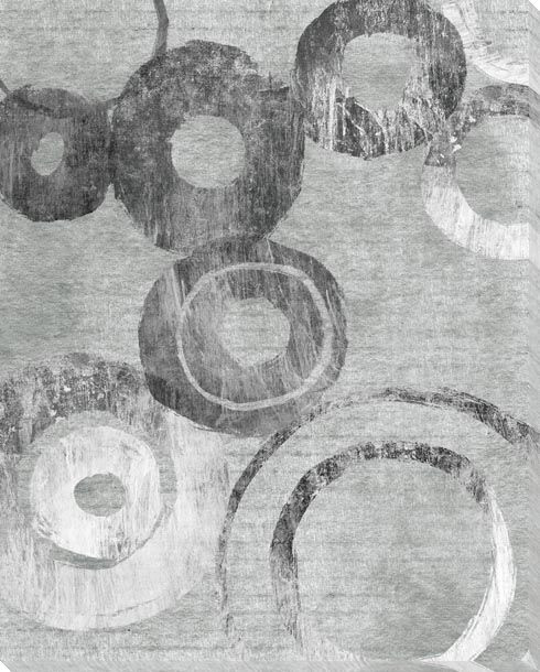 Abstract in Circles 2 Wrapped Canvas Giclee Print Wall Art