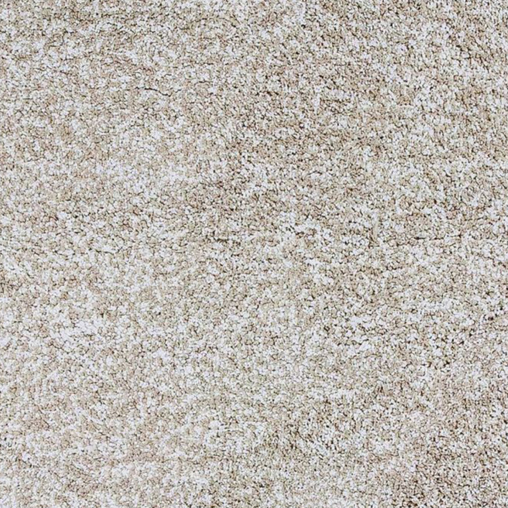 8' Round Polyester Ivory Heather Area Rug