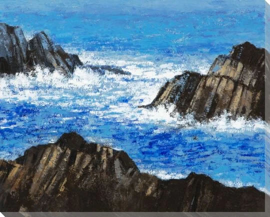 Rocky Shores II Wrapped Canvas Giclee Print Wall Art