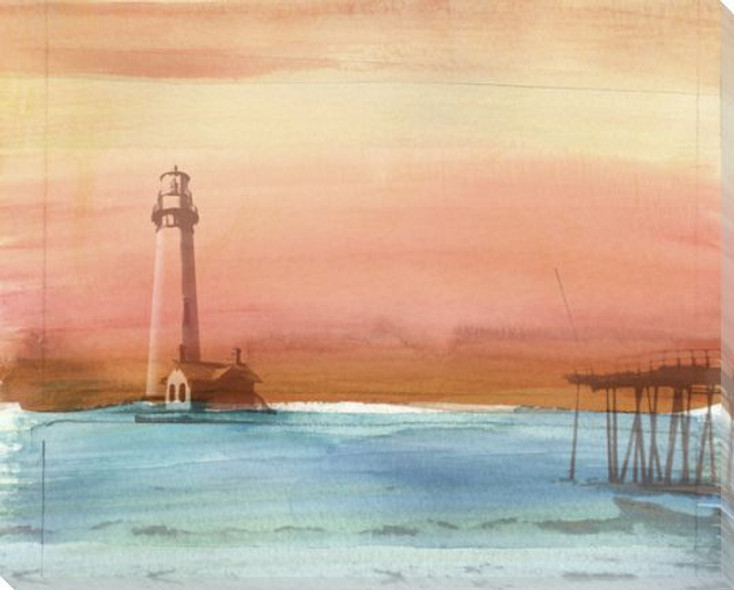 Coastal Lighthouse Wrapped Canvas Giclee Print Wall Art