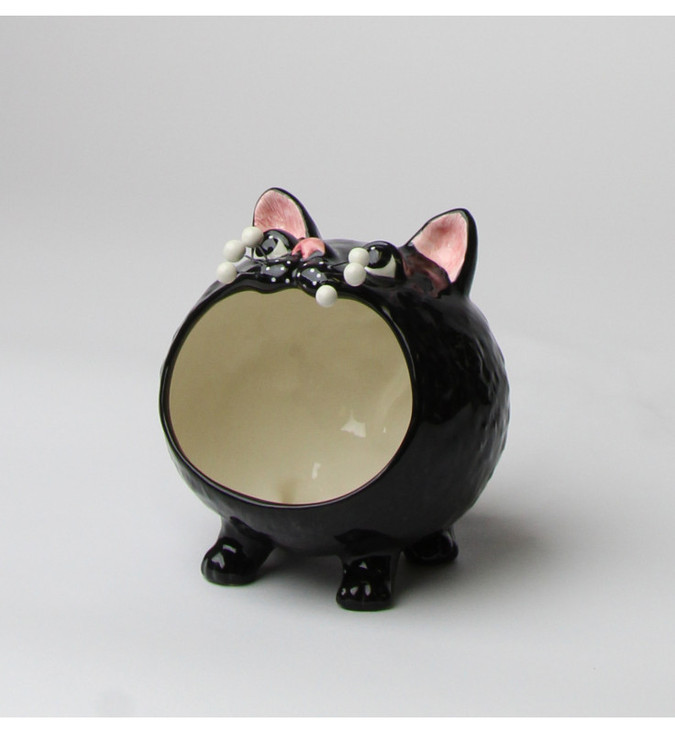 Black Cat Porcelain Candy Bowl