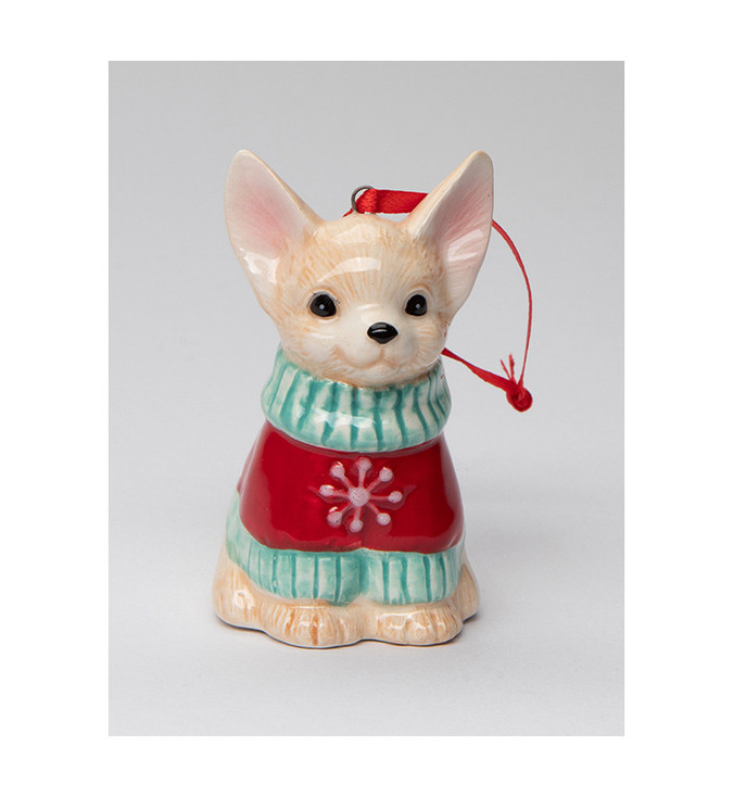 Chihuahua Dog Christmas Tree Ornaments, Set of 2