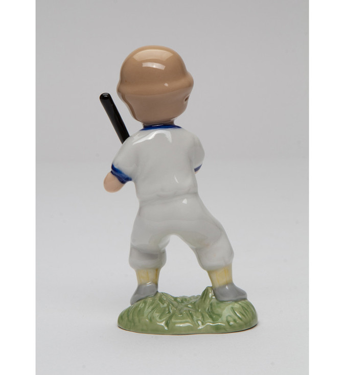 Baseball Boy Porcelain Figurine Sculpture