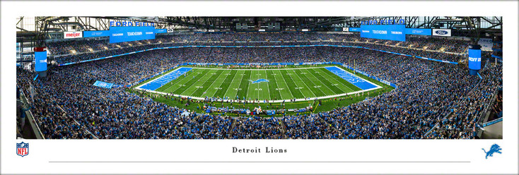 Detroit Lions Football Ford Field Panoramic Art Print