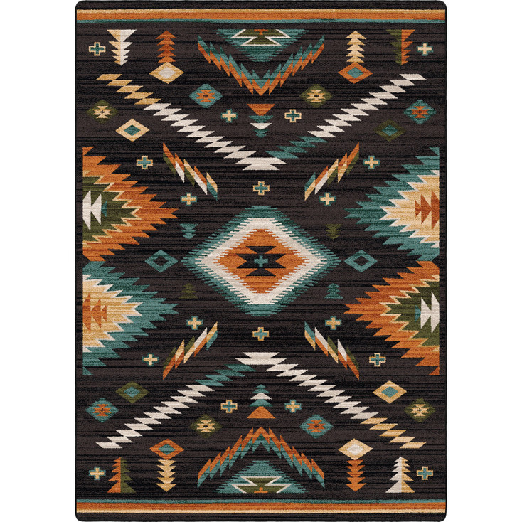 8' x 11' Interlaced Horizon Gem Rectangle Nylon Area Rug