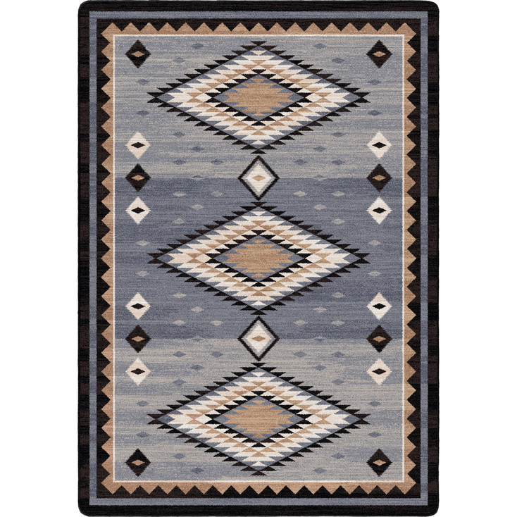 5' x 8' Interwoven Old Wools Rectangle Nylon Area Rug