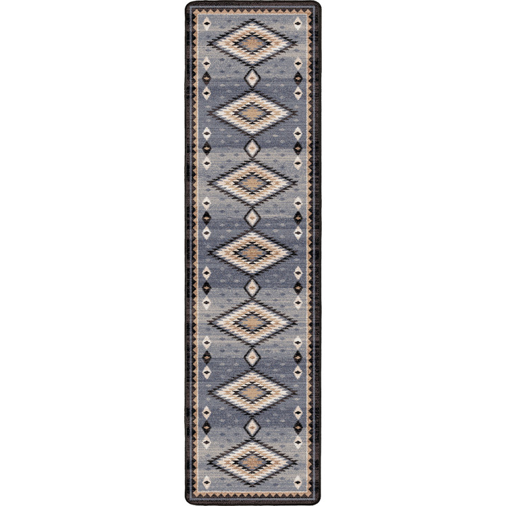 2' x 8' Interwoven Old Wools Rectangle Runner Nylon Area Rug