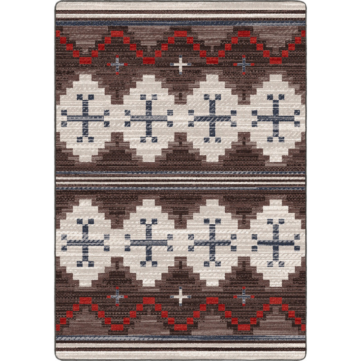 5' x 8' Pathways Dusty Brown Rectangle Nylon Area Rug