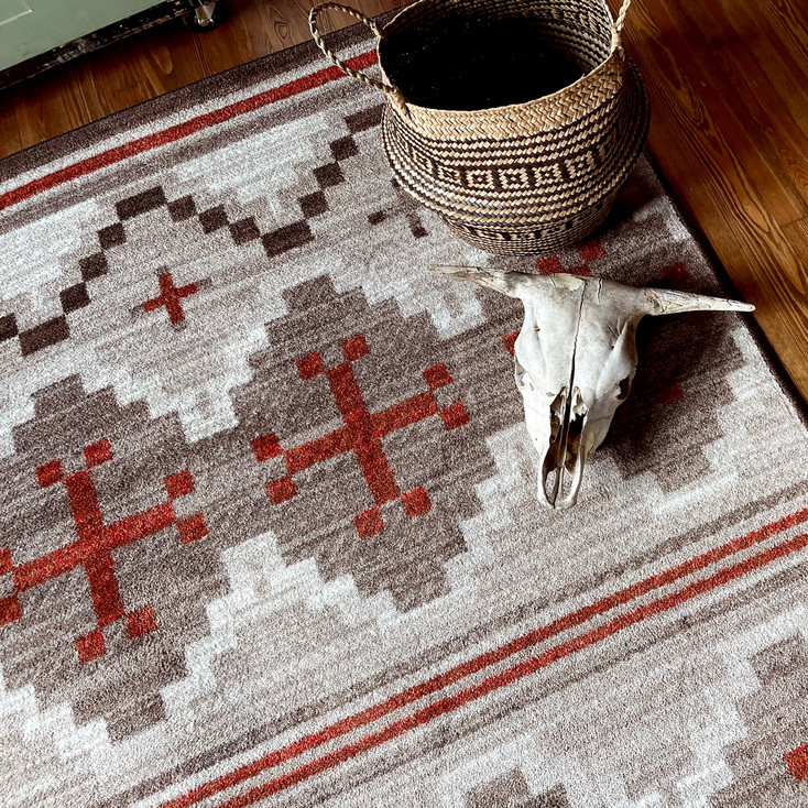 5' x 8' Pathways Natural Rectangle Nylon Area Rug