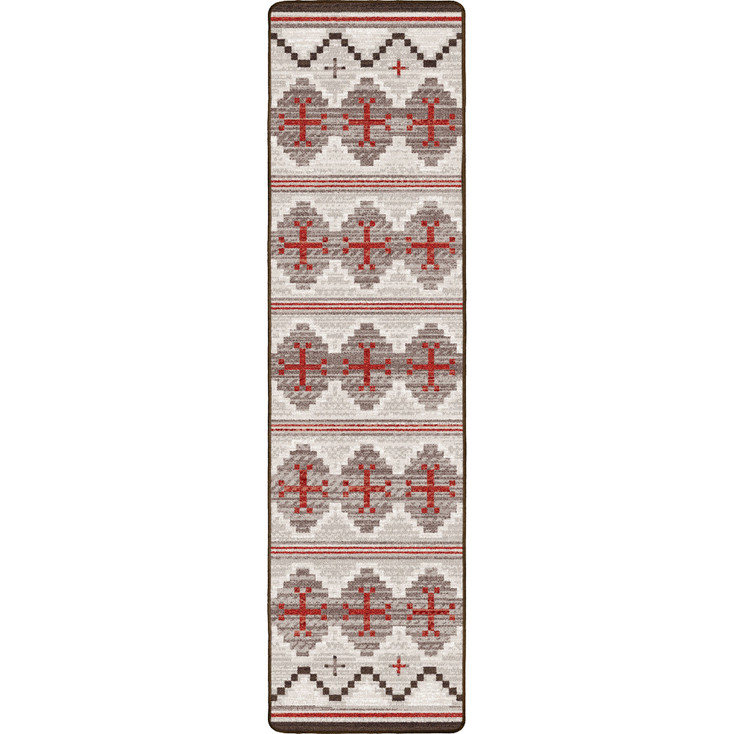 2' x 8' Pathways Natural Rectangle Runner Nylon Area Rug