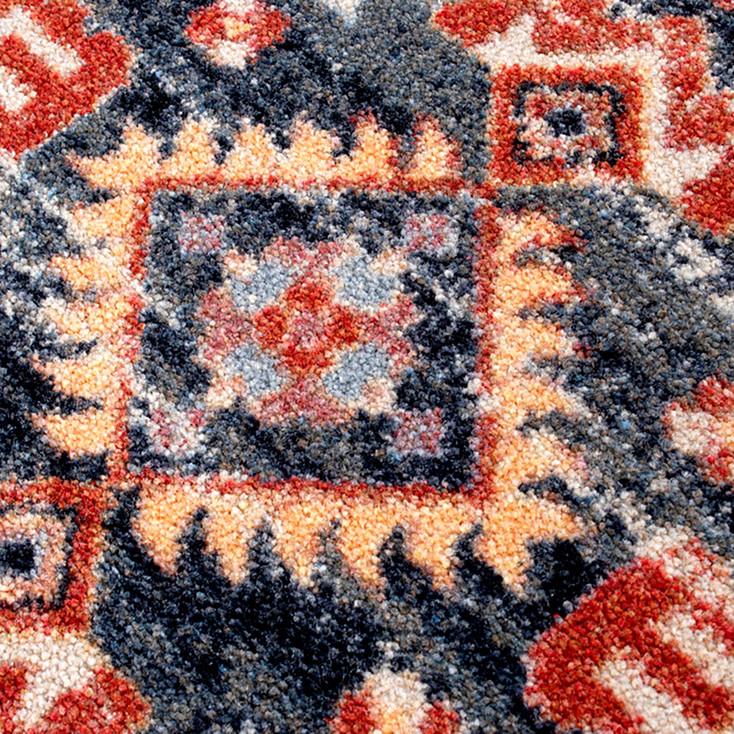 3' x 4' Persian Version Distressed Sunset Rectangle Scatter Nylon Area Rug