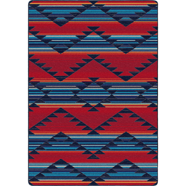 4' x 5' Rumble Americana Rectangle Nylon Area Rug