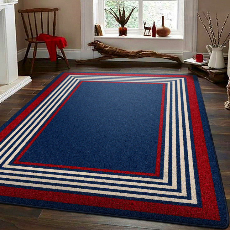 8' x 11' Patriot Old Glory Rectangle Nylon Area Rug