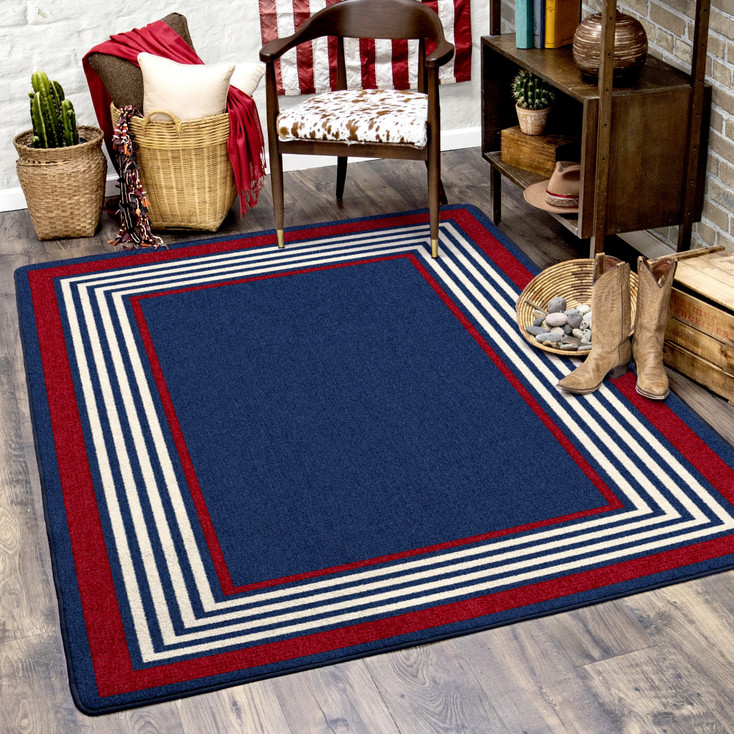 3' x 4' Patriot Old Glory Rectangle Scatter Nylon Area Rug