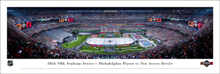 2024 NHL Stadium Series Philadelphia Flyers vs New Jersey Devils Panoramic Art Print