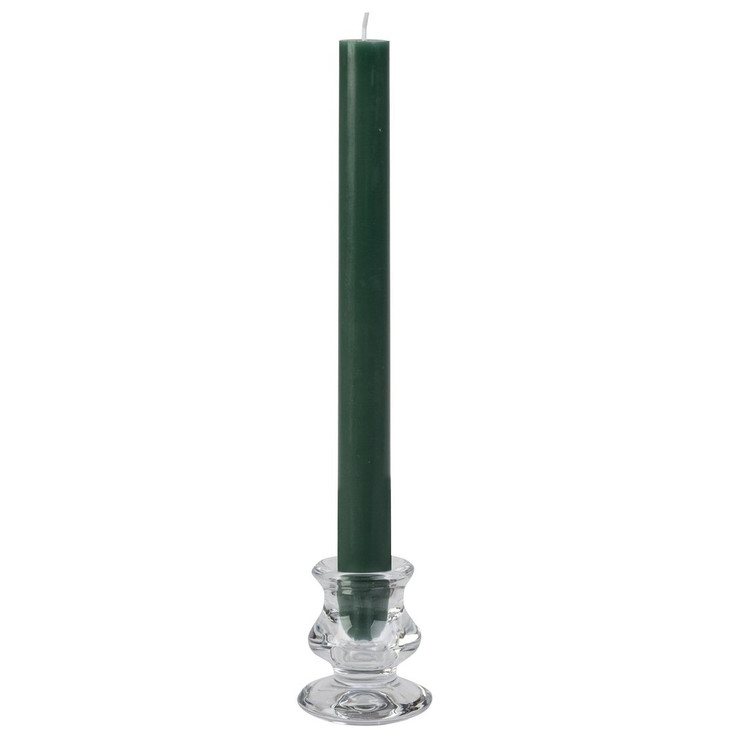 10" Evergreen Taper Candles, Set of 12