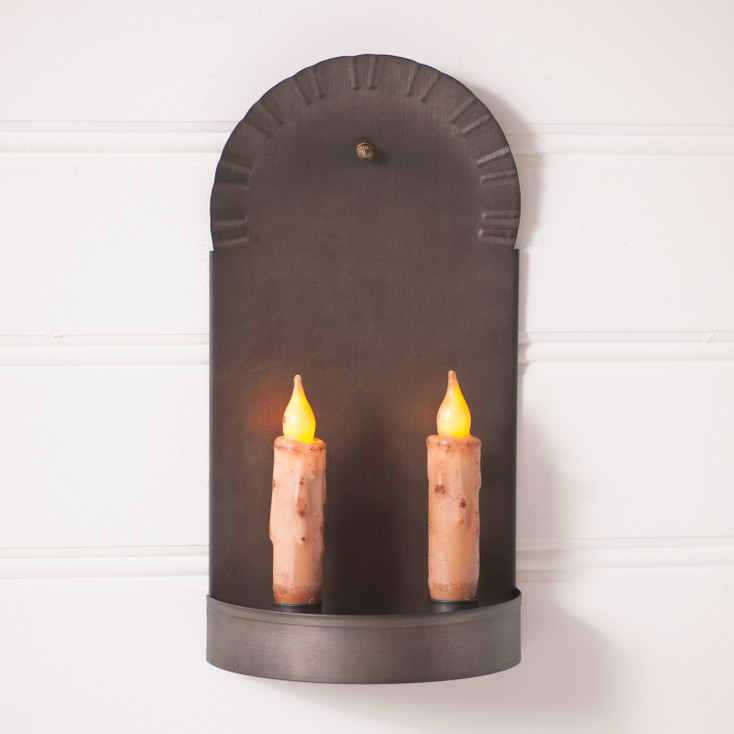 2-Candle Colonial Sconce