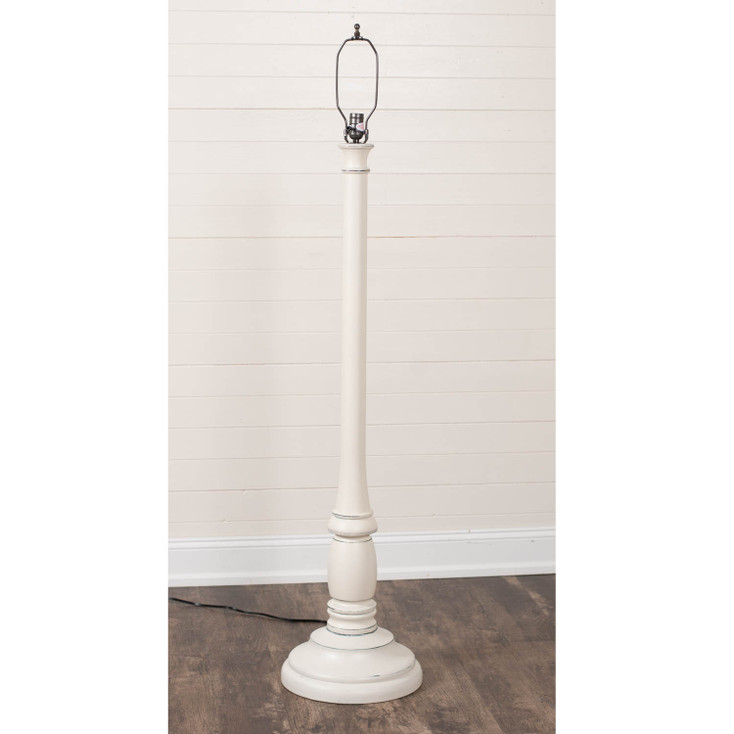 Brinton House Floor Lamp Base in Rustic White