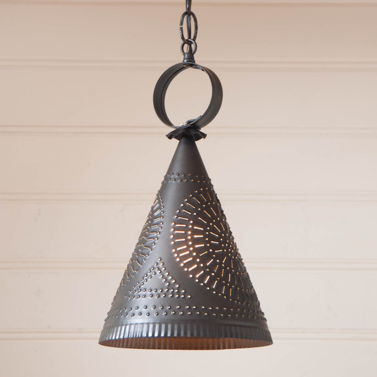 Madison Witch's Hat Pendant Light in Kettle Black